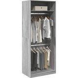 vidaXL Garderobna omara siva sonoma 80x50x200 cm inženirski les Cene