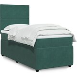  The Living Store Box spring postelja z vzmetnico temno zelena 80x200 cm žamet - Box Spring Postelja, (21491246) Cene