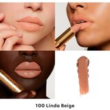 Gucci Beauty Rouge à Lèvres Satin Lipstick satenasta šminka odtenek 100 Linda Beige 3.5 g | Shoptok.si