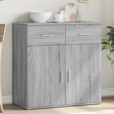 vidaXL Komoda siva sonoma 79x38x80 cm inženirski les Cene