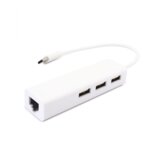  Adapter Type C na 3 USB 2.0 + RJ45 (100Mb) JWD-T4 Cene