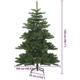 vidaXL Umetno Zložljivo Božično Drevo Zelena 150 cm PVC, jeklo | Shoptok.si