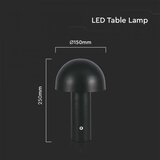  LED prigušiva punjiva stona lampa LED/1W/5V 3000-6000K 1800 mAh crna | Eponuda.com