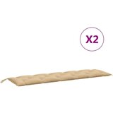  Jastuci za vrtnu klupu 2 kom svjetlosivi 180x50x7 cm tkanine | shoptok.hr