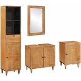 Set namještaja za kupaonicu Zidne 4 pcs Smeđa Konstruirano drvo | Eponuda.com