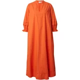 Saint Tropez Obleka 'Drew' temno oranžna