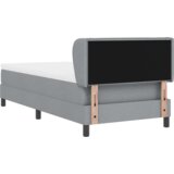 Box Spring Krevet s Madracem Svjetlosiva 90x190 cm Tkanina | shoptok.hr