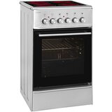 EXQUISIT Izvrsten elektricni štedilnik z ECM 8-4 BZ Inox 50 cm, steklokeramicnim poljem | Shoptok.si