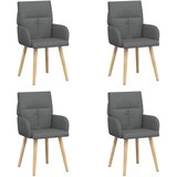 vidaXL Trpezarijske stolice 4 kom. Tkanina Tamnosiva 60 x 56 x 96 cm - Tamnosiva 4 | shoptok.hr