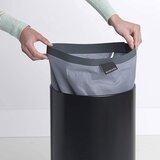 Brabantia Koš za perilo, 35 L, okrogel, mat črna | Shoptok.si