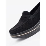 GOODIN Black loafers with a thick sole | shoptok.hr