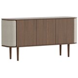 UMAGE Rjava/bež nizka komoda v hrastovem dekorju 150x75 cm Treasures – Cene
