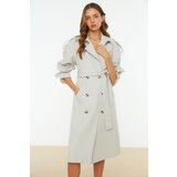 Trendyol Beige Belted Windbreaker Detailed Water Repellent Long Trench Coat | ePonuda.com