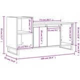 vidaXL TV ormarić boja hrasta sonome 100x35x55 cm konstruirano drvo | shoptok.hr