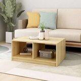 vidaXL Klubska mizica 75x50x33,5 cm trdna borovina | Shoptok.si