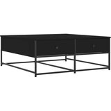  Stolić za kavu crni 100x99x40 cm od konstruiranog drva | Shoptok.si