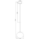  Ondaluce - Visilica na sajli JEWEL 1xE14/10W/230V prečnik 17 cm zlatna/bela | Eponuda.com