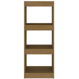 vidaXL Ormarić za knjige / pregrada boja meda 40x30x103,5 cm borovina | shoptok.hr