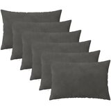  Jastuk s jastukom HEERLEN 6 kom. Tamnosiva Baršun - Tamnosiva 30 x 50 cm 6 | shoptok.hr