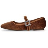 Resti Women's ballerinas a' la velvet with a buckle and strap Enribes | Shoptok.si