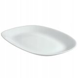 KADAX Ovalni stekleni servirni pladenj 22x16 cm za prigrizke bel, (5000355828) Cene