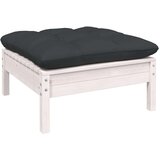  Vrtna sedežna garnitura 12-delna z blazinami bela borovina, (20760204) | Shoptok.si
