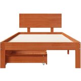  Okvir za krevet 3 pcs Vosak smeđa Čvrsto borovo drvo - Voštano smeđa 90 x 190 cm | shoptok.hr