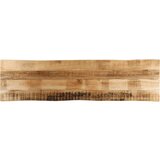 vidaXL Mizna plošča z naravnim robom 180x40x2,5cm trden robusten mango | Shoptok.si