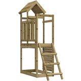  Igralna stolpnica Rjava Trdna impregnirana les - - Rjava - 34.4 - 110,5 x 52,5 x 214 cm - 2025- | Shoptok.si