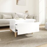  Bočni stolić sjajni bijeli 50 x 46 x 35 cm konstruirano drvo | shoptok.hr