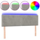  LED uzglavlje svjetlosivo 144x5x78/88 cm baršunasto | Eponuda.ba