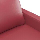  4-dijelni set sofa s jastucima crvena boja vina od umjetne kože | shoptok.hr