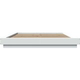 vidaXL Posteljni okvir bel 150x200 cm inženirski les | Shoptok.si