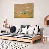  Slika - Dreamy Traveler - A Cheerful Giraffe Driving a Car on a Sunny Day 60x40 Premium Print | shoptok.hr
