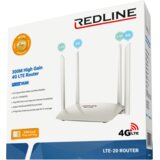Redline Wireless N Router,4G LTE,2 port,300 Mbps,4 x 5 dBi antena - LTE-20 | shoptok.hr