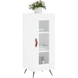 vidaXL Komoda visok sijaj bela 34,5x34x90 cm inženirski les | Shoptok.si