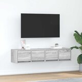 Furnova TV omarica 2 kosa siva sonoma 60x31x25,5 cm inženirski les, (21923712) | Shoptok.si