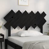  Uzglavlje za krevet Crno 122,5x3x80,5 cm od masivne borovine | Eponuda.ba