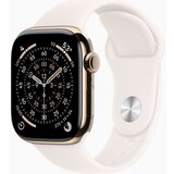 Apple Watch Series 11 GPS + Cellular 46mm Gold Titanium Case with Light Blush Sport Band - S/M, (5000011479) | Shoptok.si