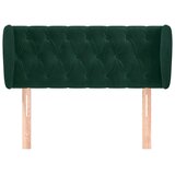  Uzglavlje s ušima tamnozeleno 93x23x78/88 cm baršunasto | Eponuda.ba