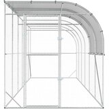  Kavez za piletinu uz zid Srebrna 600 x 200 x 215 cm | shoptok.hr