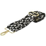Fancy Metal Goods Ltd Alice Wheeler - Kaiš za torbu - Black and silver leopard | Eponuda.com