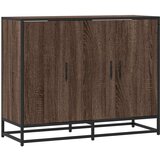 vidaXL Komoda rjavi hrast 94x35x76 cm inženirski les | Shoptok.si