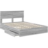 Krevet s od storage Siva Sonoma 160 x 200 cm Konstruirano drvo | shoptok.hr