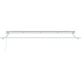 vidaXL Skrovita tenda Tamno crvena 350x200 cm | shoptok.hr