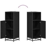 vidaXL Komplet pohištva za kopalnico 3 pcs Črni hrast 80 x 33 x 60 cm | Shoptok.si