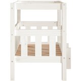  Krevet za pse bijeli 65,5x50,5x70 cm od masivne borovine | shoptok.hr