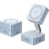 2-in-1 magnetni brezžični polnilnik Qi2 25W