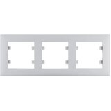 HAGER Okvir 3-struki horizontalni WL5732 sivi | Eponuda.ba