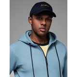 Ombre Unzipped hoodie sweatshirt in streetwear style - light blue | shoptok.hr
